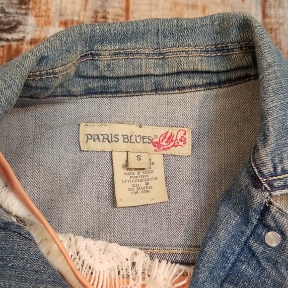 Paris Blues Denim Jacket Size S - Picture 4 of 7